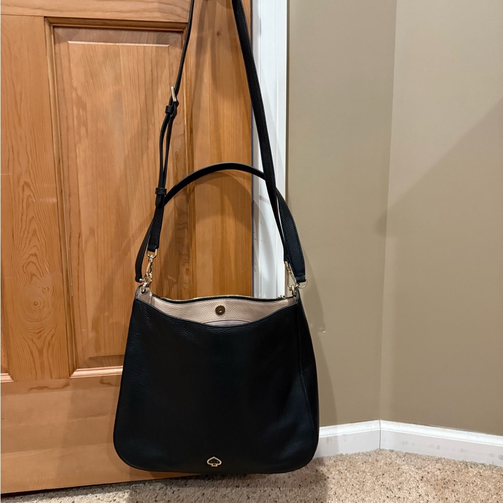 Kate Spade Pebbled Black Leather Medium Hobo - Brand new without tags